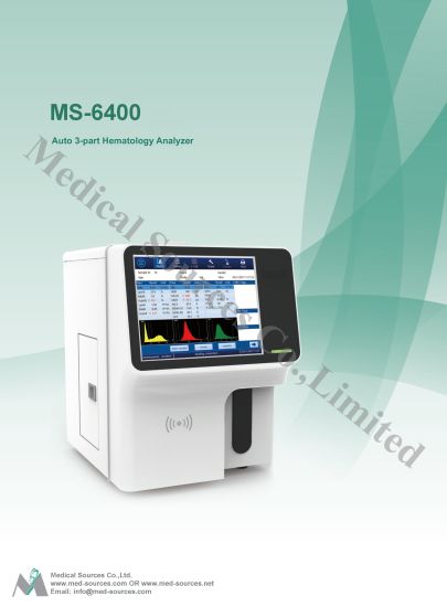 (MS-6400) Analyseur d'hématologie différentiel médical à trois réactifs ouverts